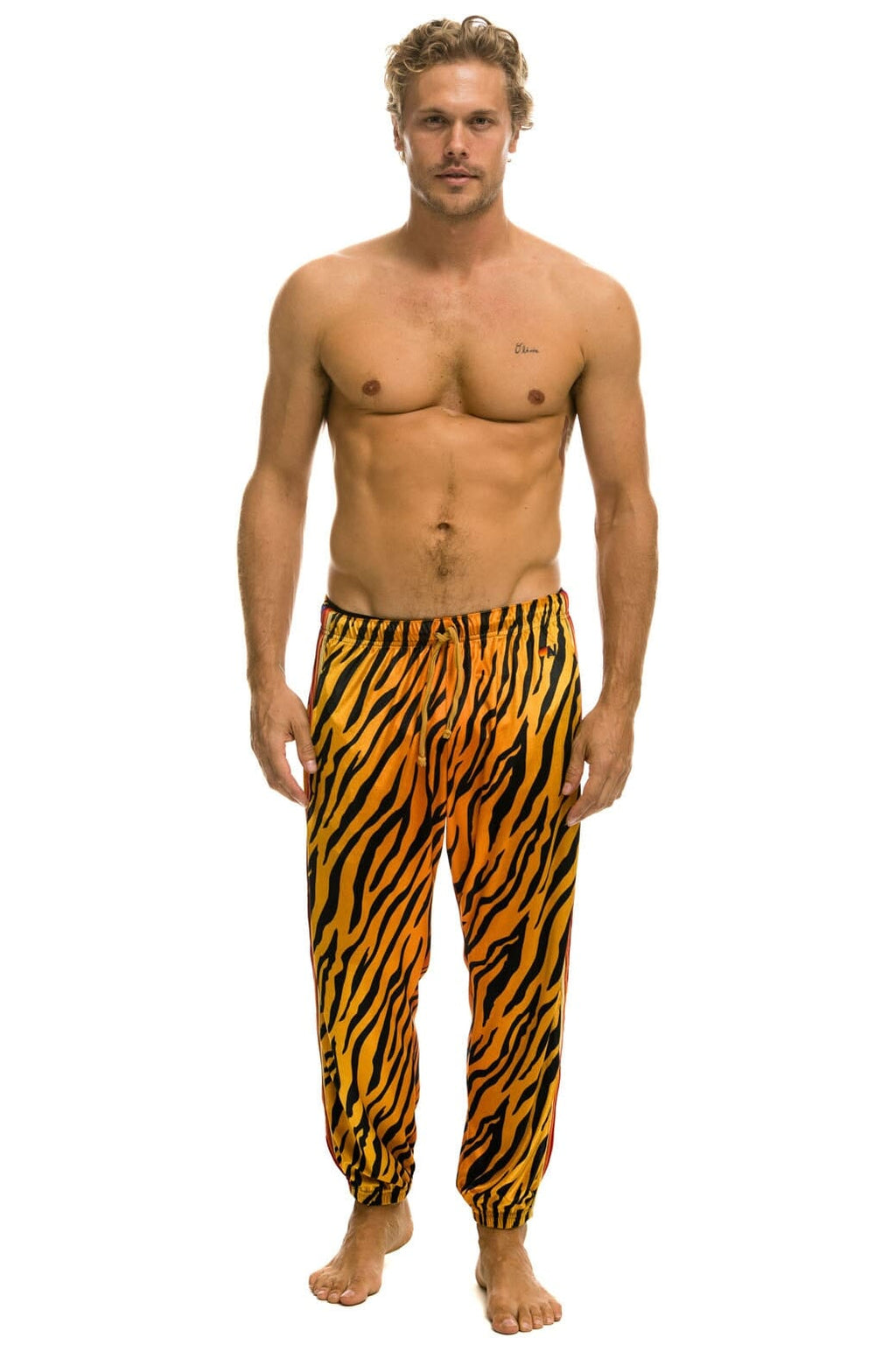 CLASSIC VELVET SWEATPANTS - TIGER