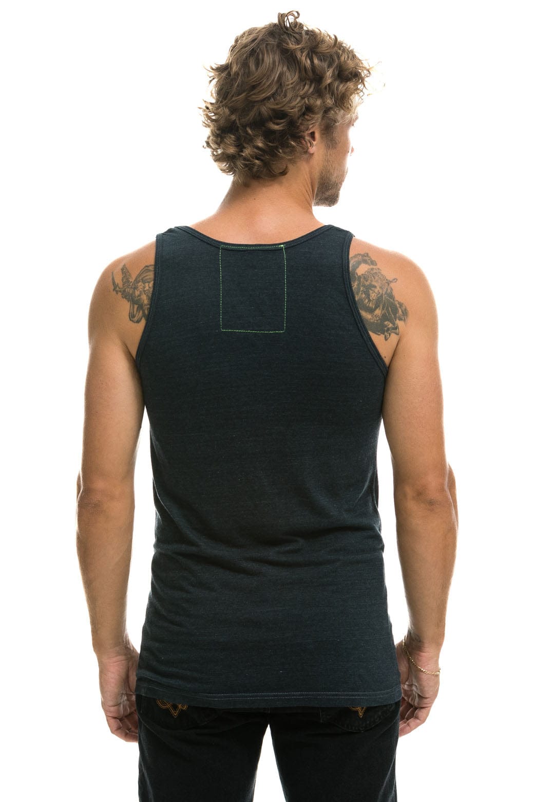 MENS LOGO TANK - CHARCOAL