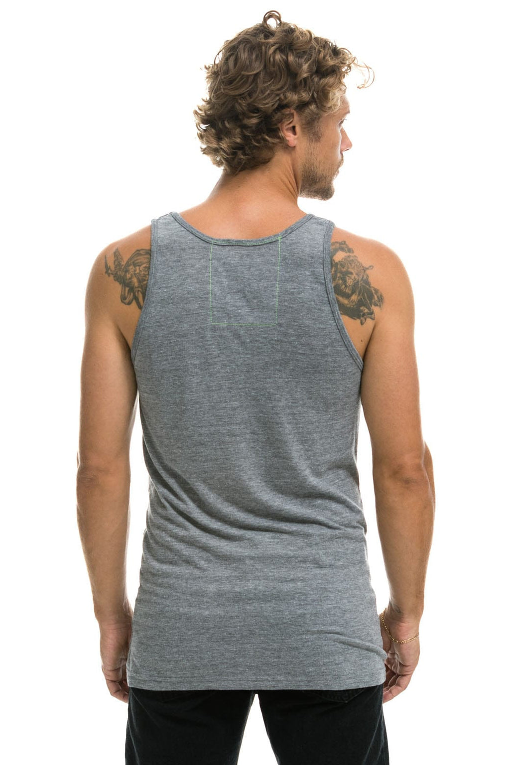 MENS LOGO TANK - HEATHER GREY
