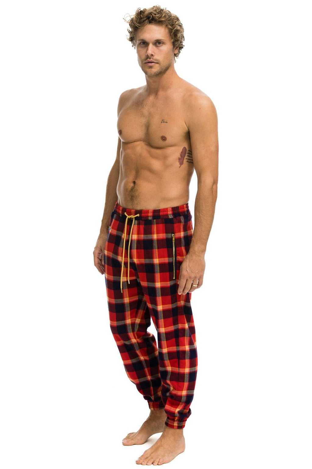 UNISEX PLAID LODGE PANT - RUGBY PLAID