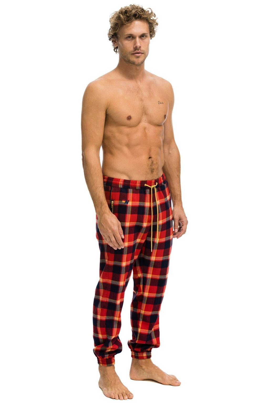 UNISEX PLAID LODGE PANT - RUGBY PLAID