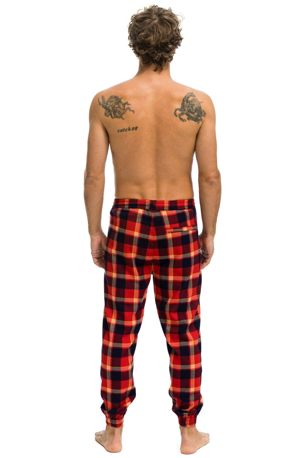 UNISEX PLAID LODGE PANT - RUGBY PLAID