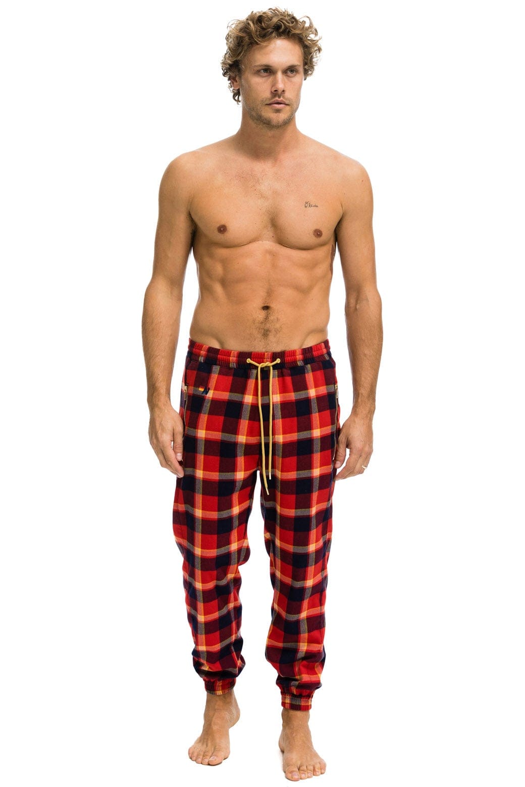 UNISEX PLAID LODGE PANT - RUGBY PLAID