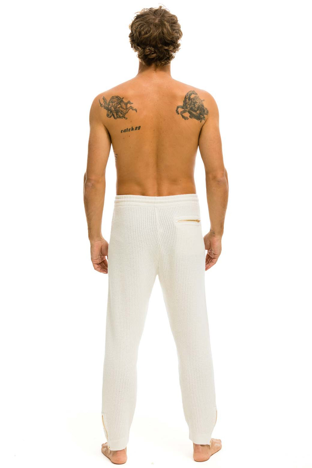MENS VINTAGE CABIN CASHMERE SWEATER PANT - VINTAGE WHITE
