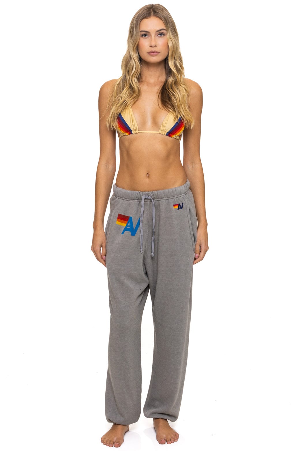 LOGO SWEATPANTS - SLATE
