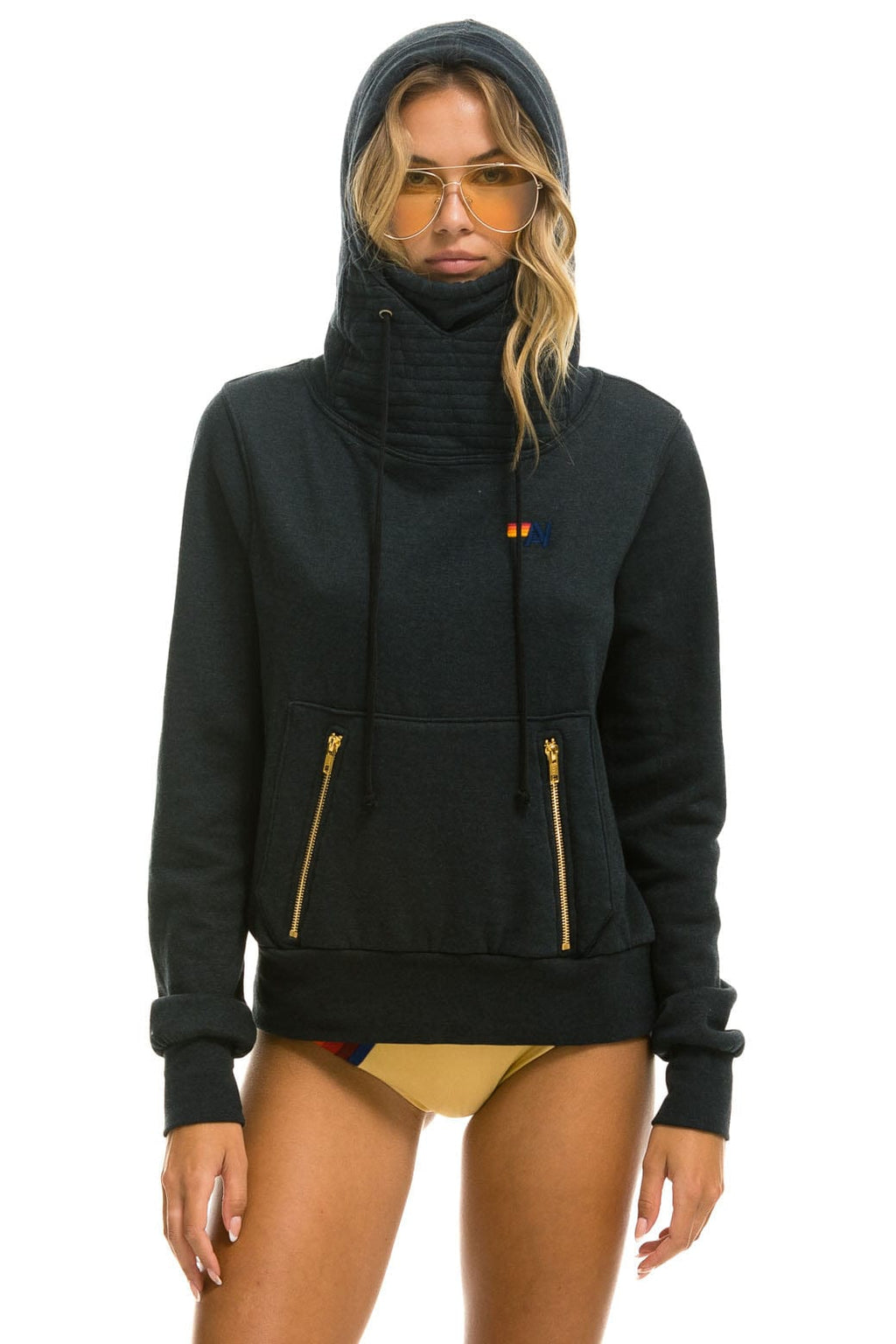 NINJA PULLOVER HOODIE -CHARCOAL