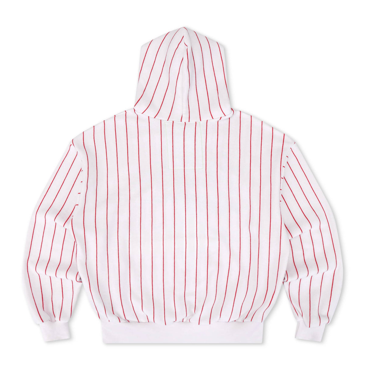 PHILADELPHIA PHILLIES PINSTRIPE 2026 RELAXED PULLOVER HOODIE - WHITE RED