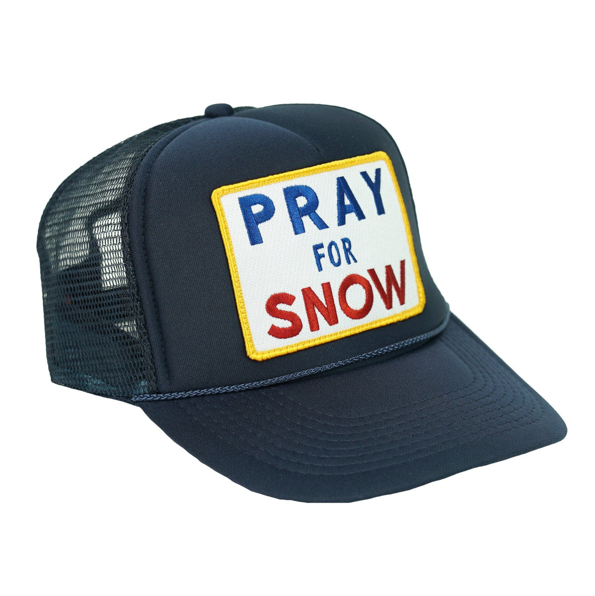 PRAY FOR SNOW VINTAGE TRUCKER HAT