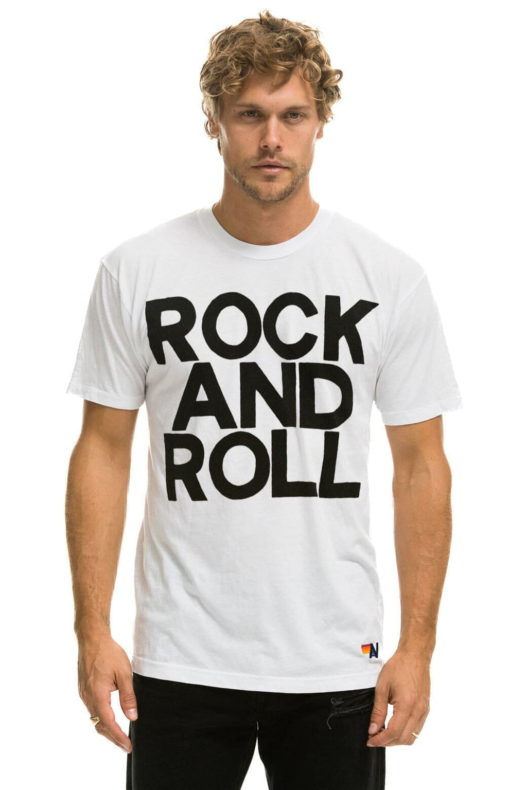 ROCK AND ROLL TEE - WHITE