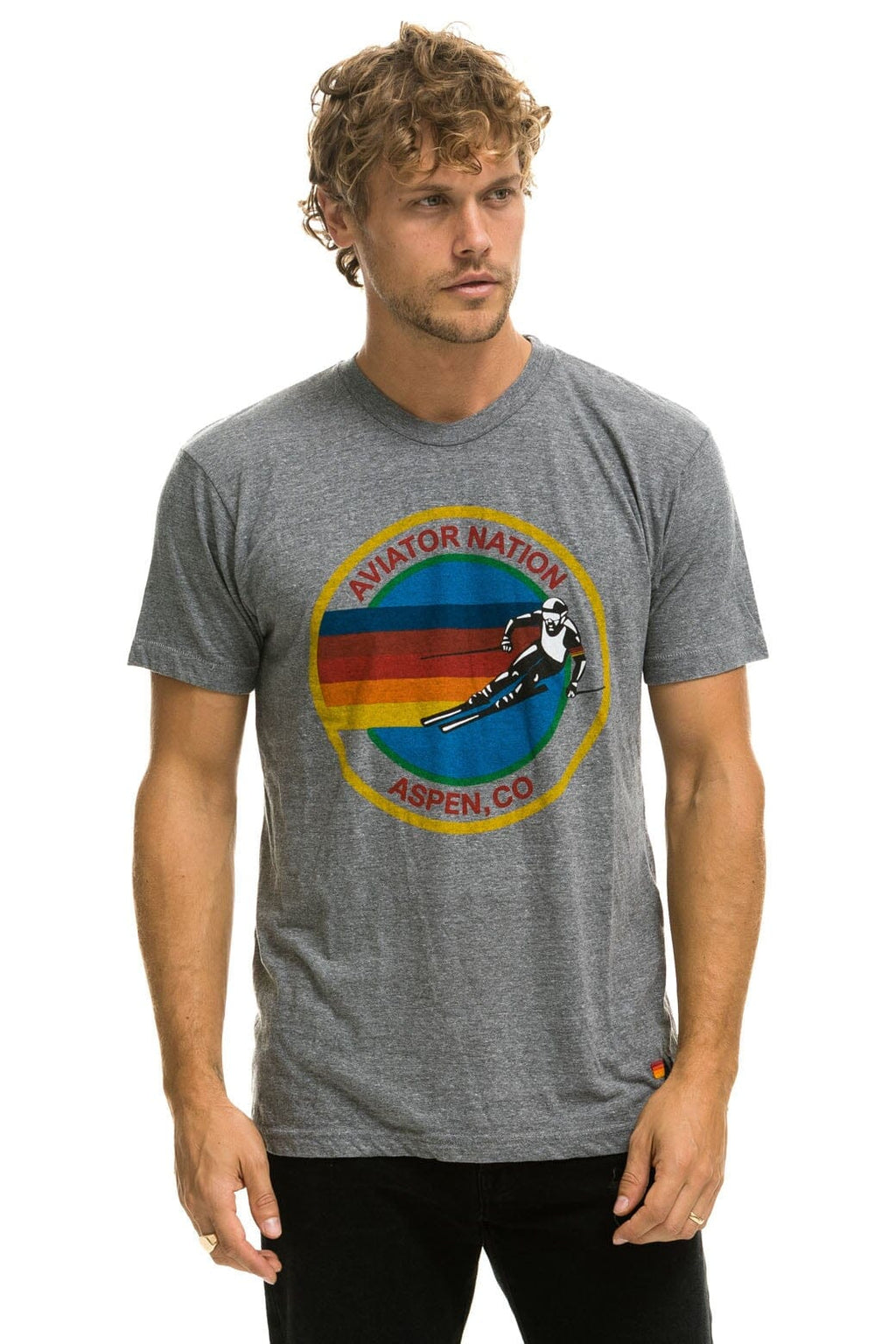 SIGNATURE ASPEN TEE - HEATHER GREY