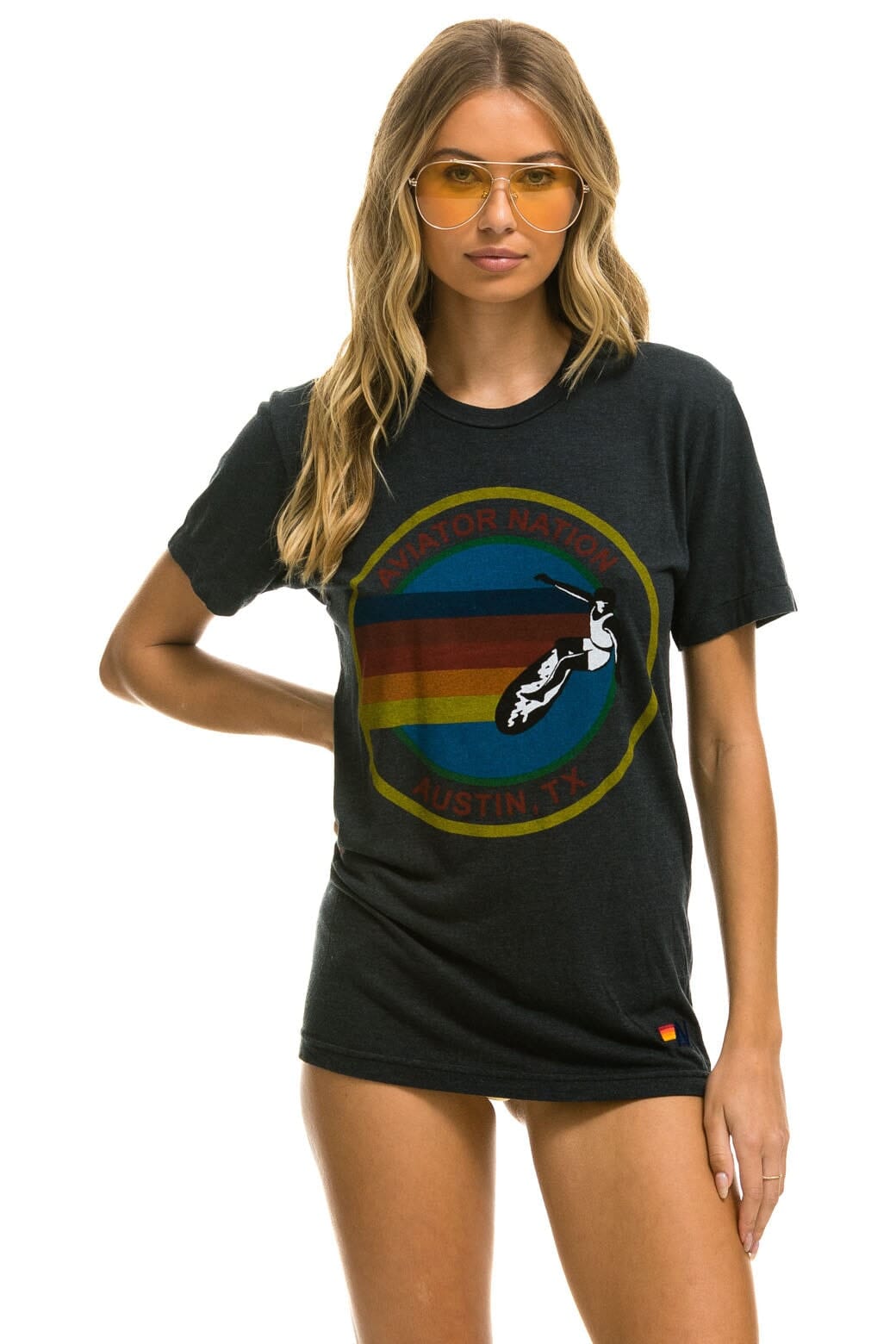 SIGNATURE AUSTIN TEE - CHARCOAL
