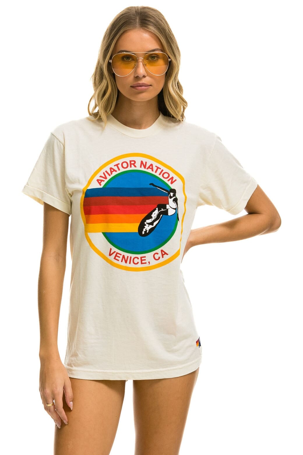 SIGNATURE VENICE TEE - VINTAGE WHITE