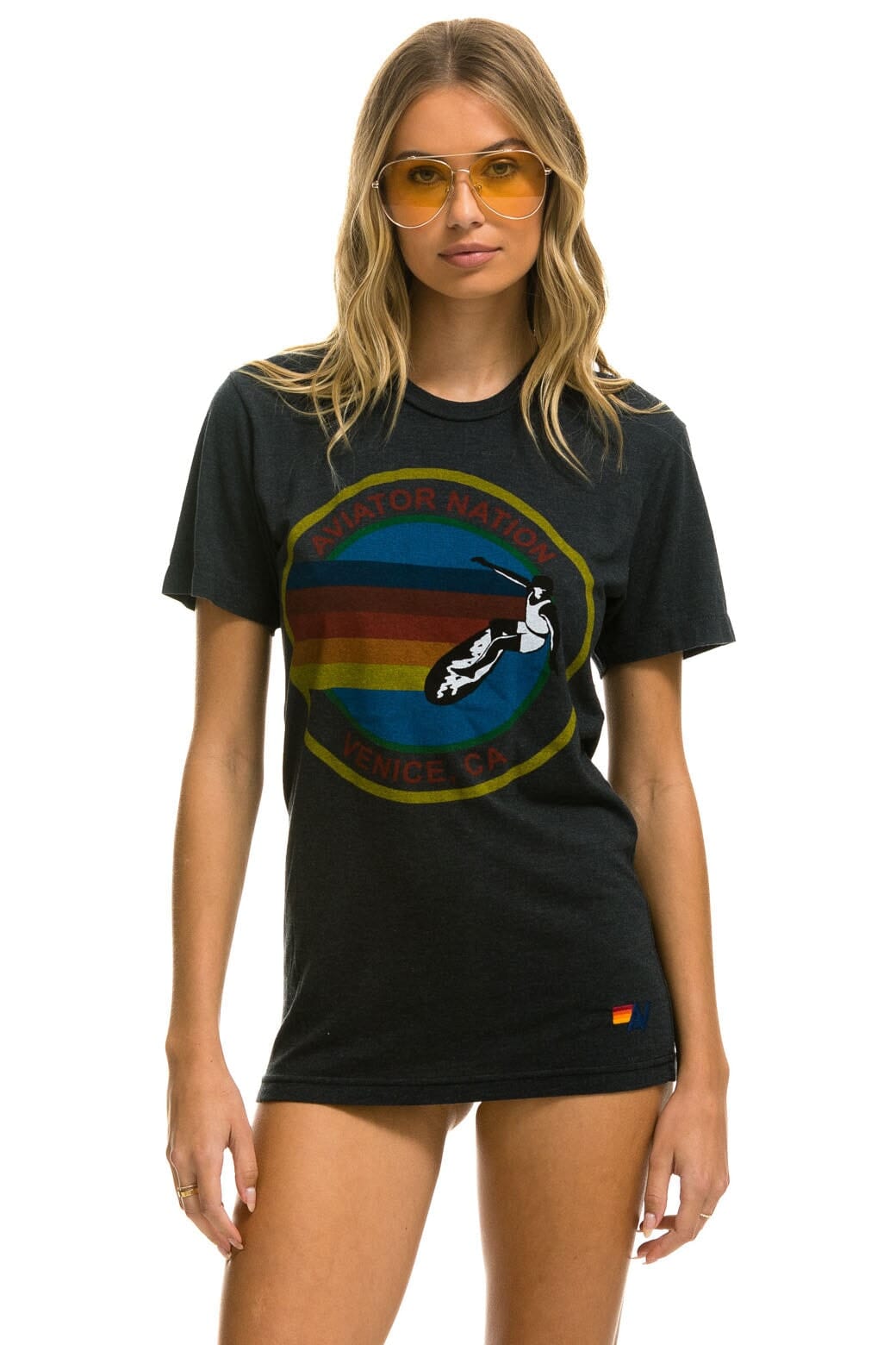 SIGNATURE VENICE TEE - CHARCOAL
