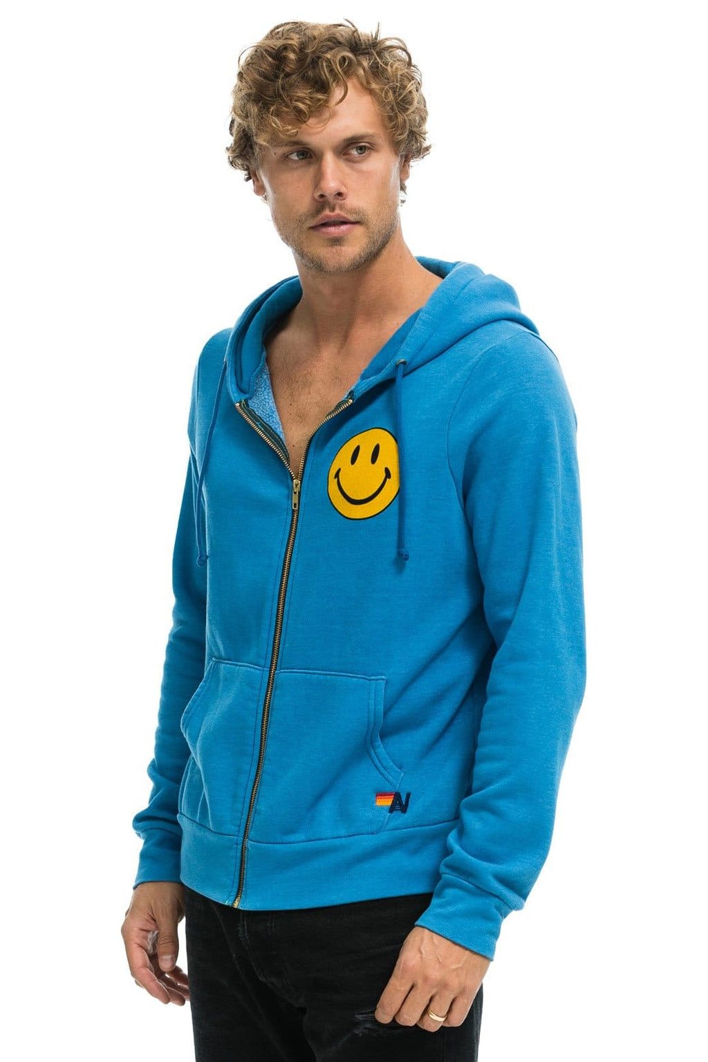 SMILEY 2 HOODIE - OCEAN