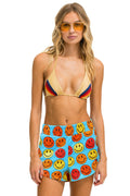 SMILEY BINGO WOMENS LOUNGER SHORT - SKY