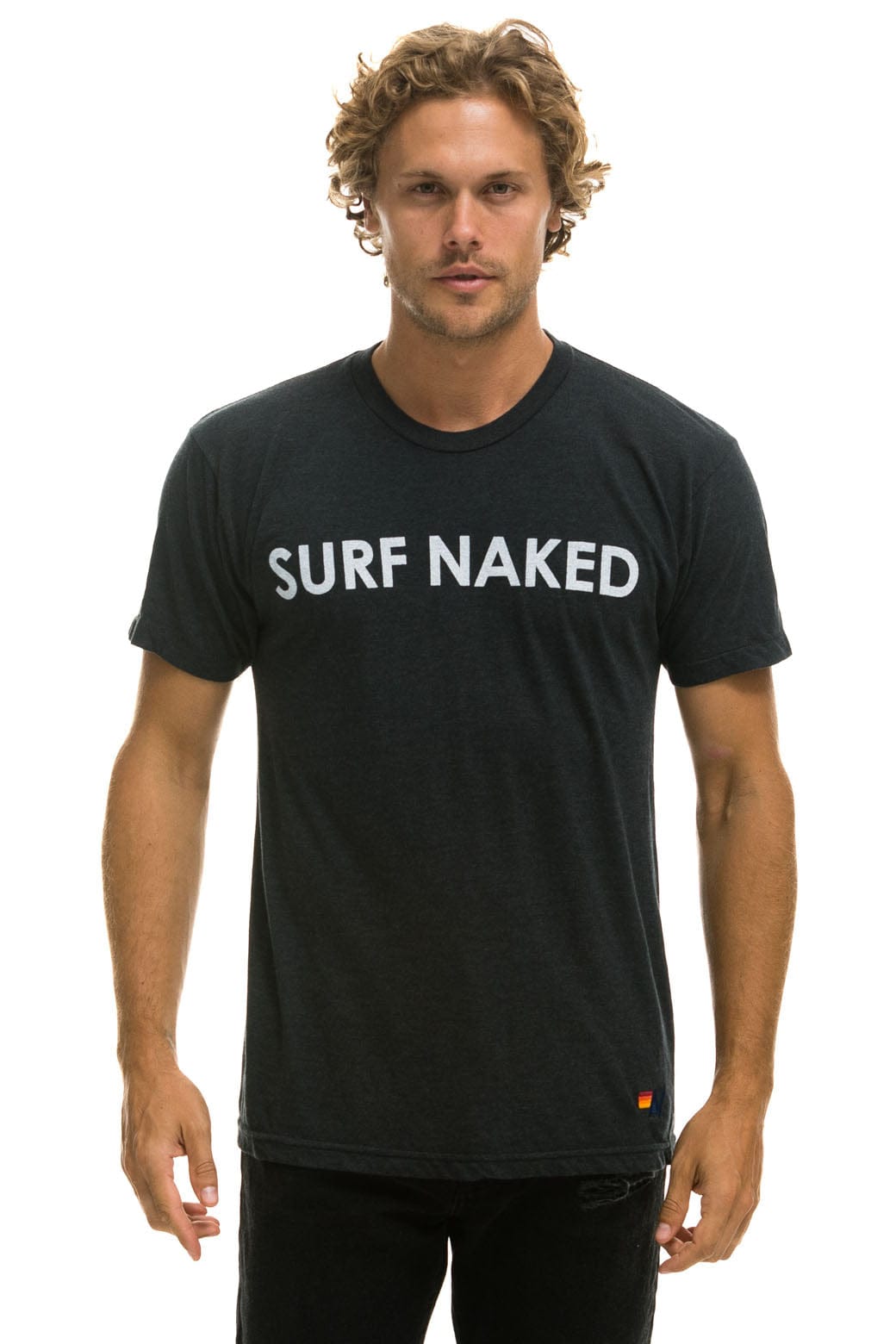 SURF NAKED TEE - CHARCOAL