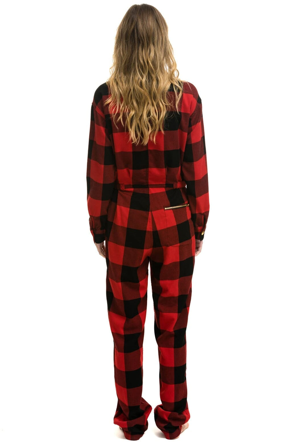 UNISEX PLAID FLIGHT SUIT - BUFFALO PLAID