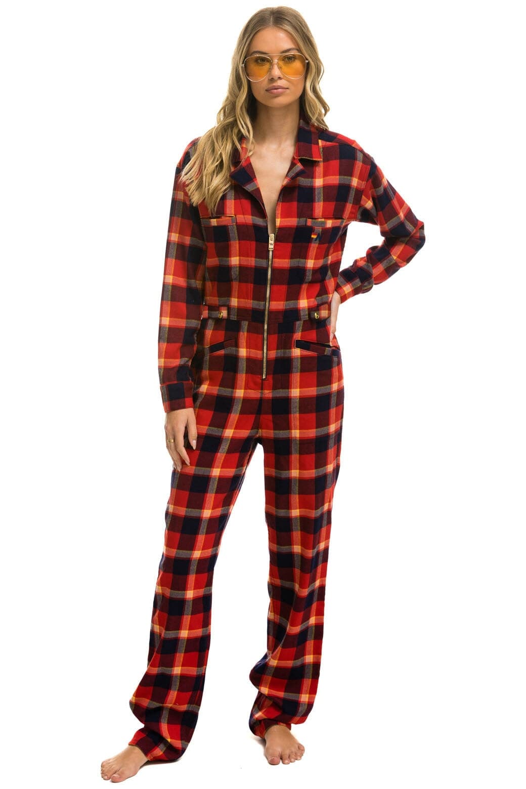 UNISEX PLAID FLIGHT SUIT - RUGBY PLAID