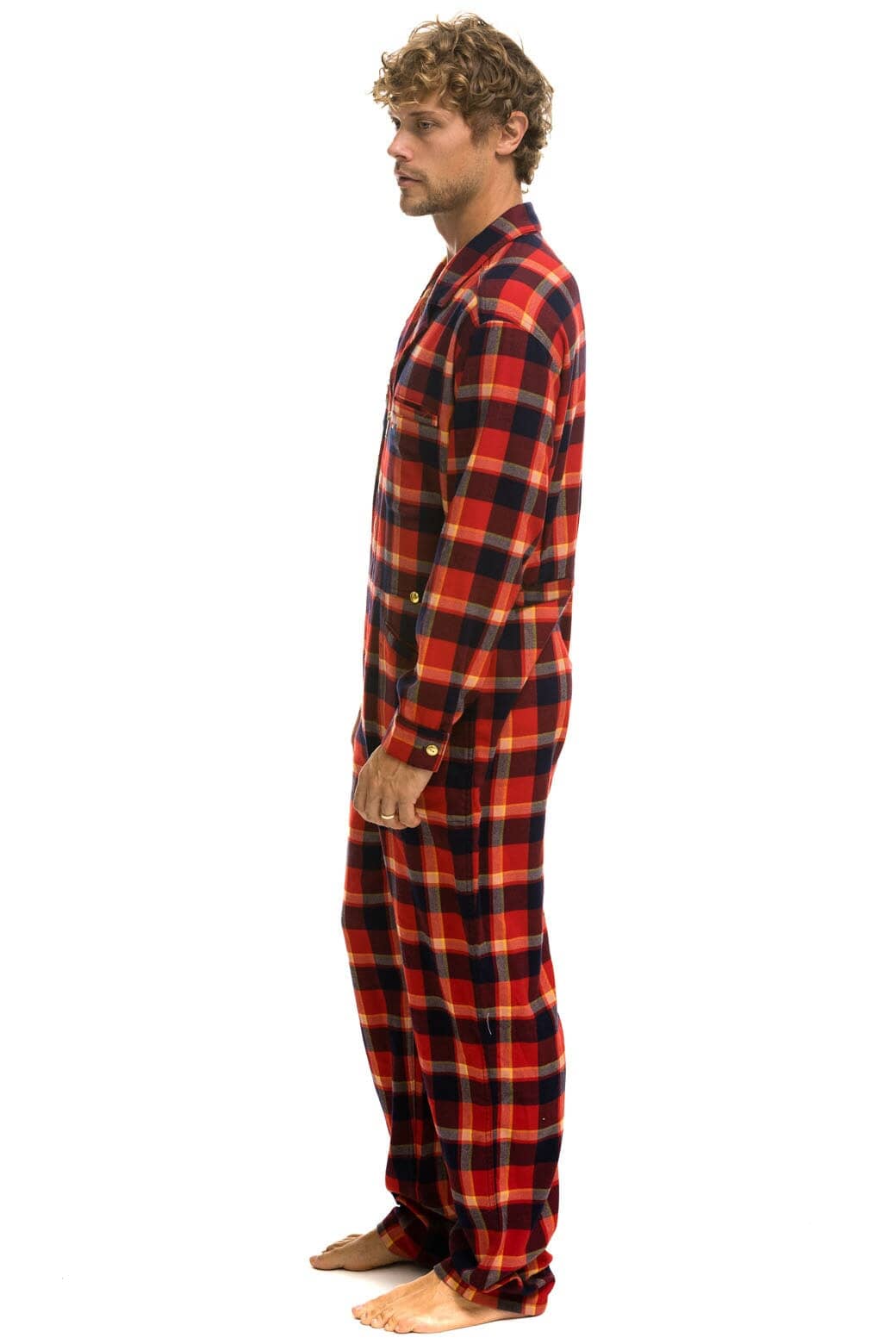 UNISEX PLAID FLIGHT SUIT - RUGBY PLAID