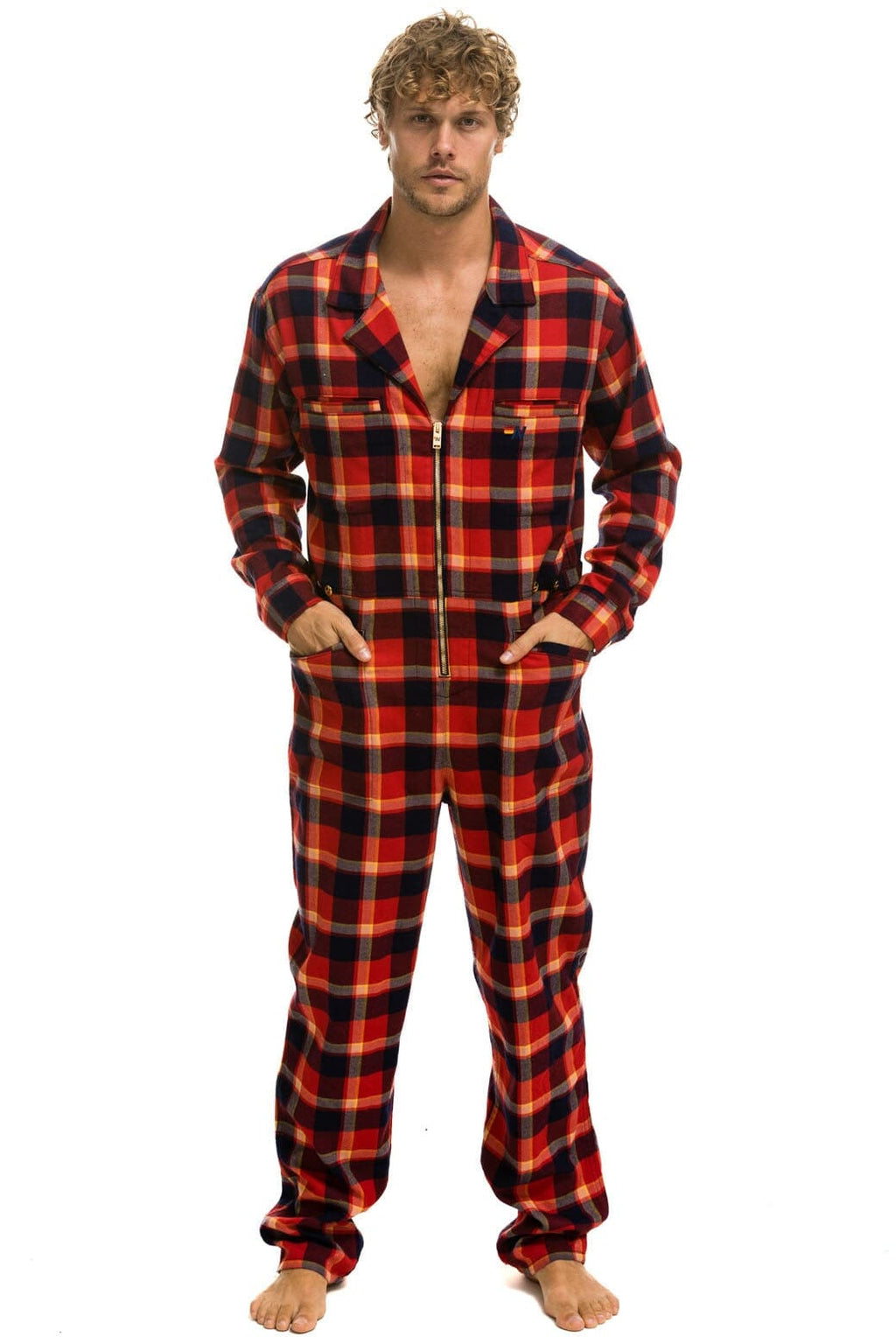 UNISEX PLAID FLIGHT SUIT - RUGBY PLAID