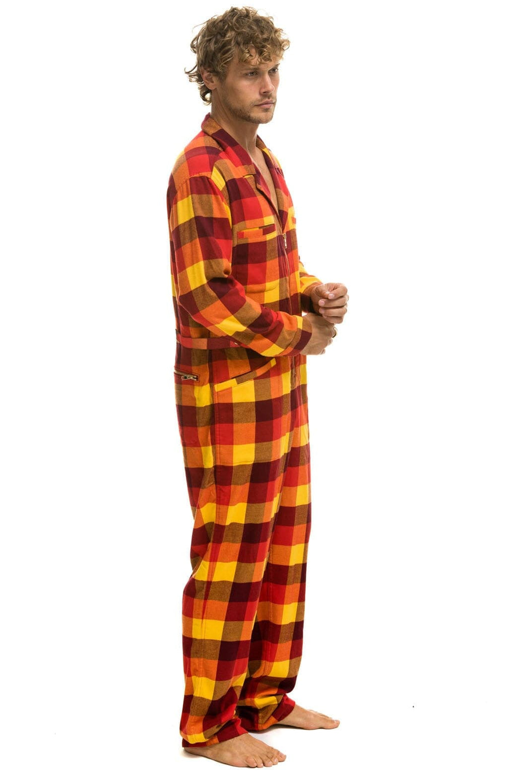 UNISEX PLAID FLIGHT SUIT - SURFY PLAID