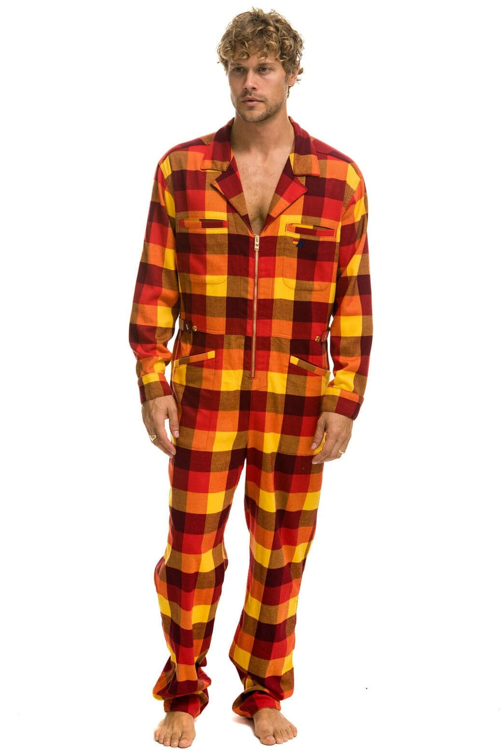 UNISEX PLAID FLIGHT SUIT - SURFY PLAID
