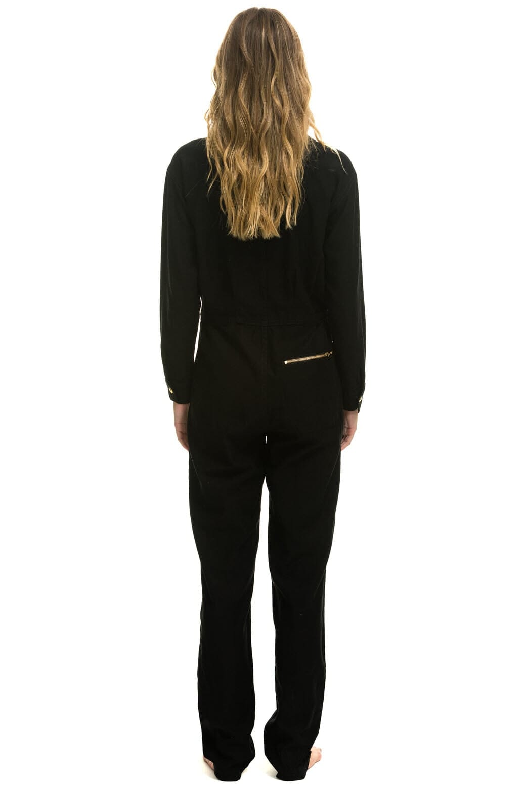 UNISEX TWILL FLIGHT SUIT - BLACK