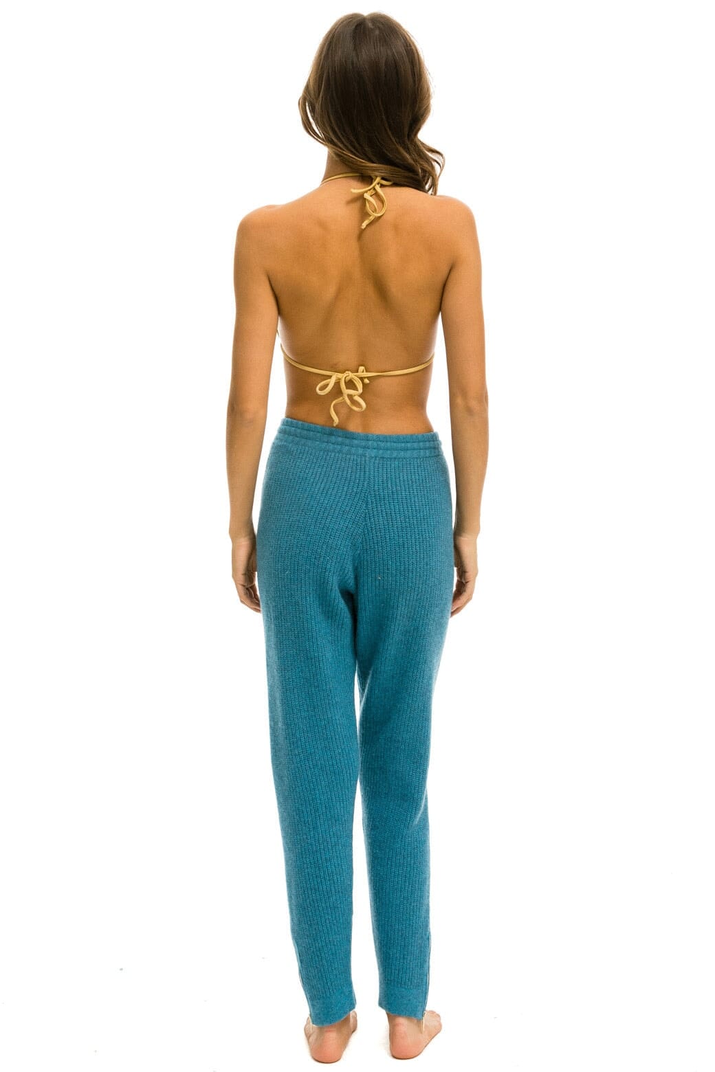 VINTAGE CABIN CASHMERE SWEATER PANT - COBALT