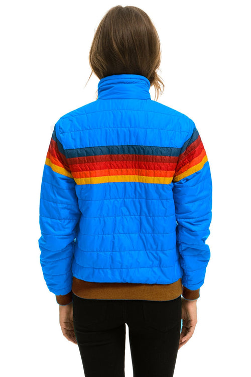 5 STRIPE JACKET - BLUE CINA GLOSSY