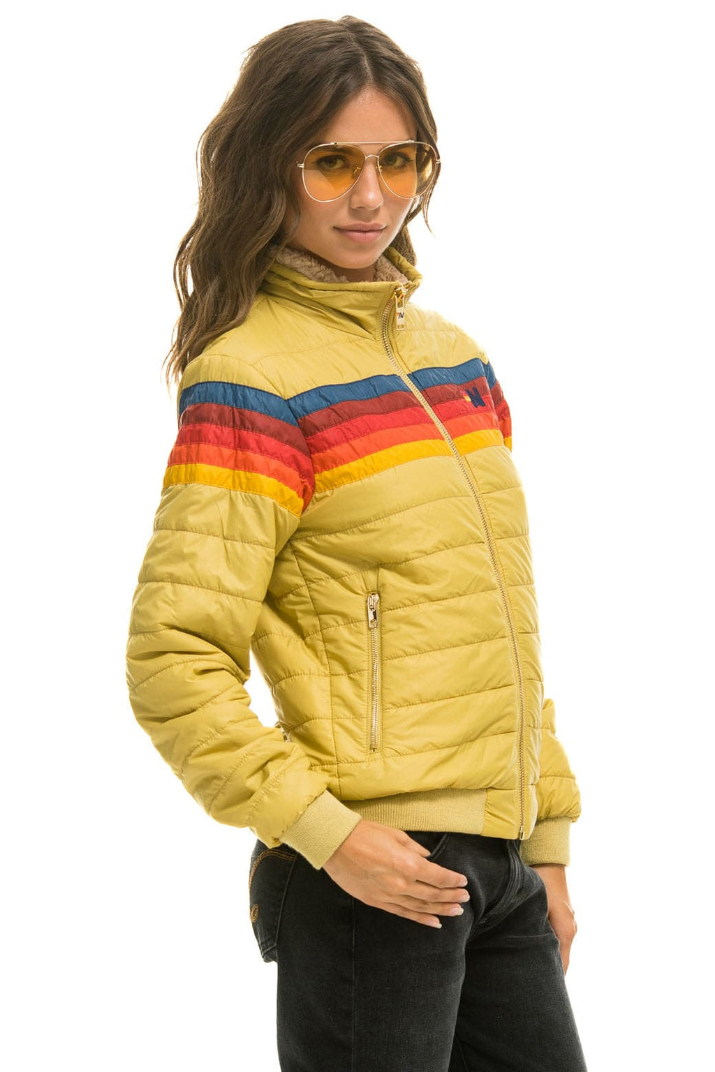5 STRIPE JACKET - KHAKI