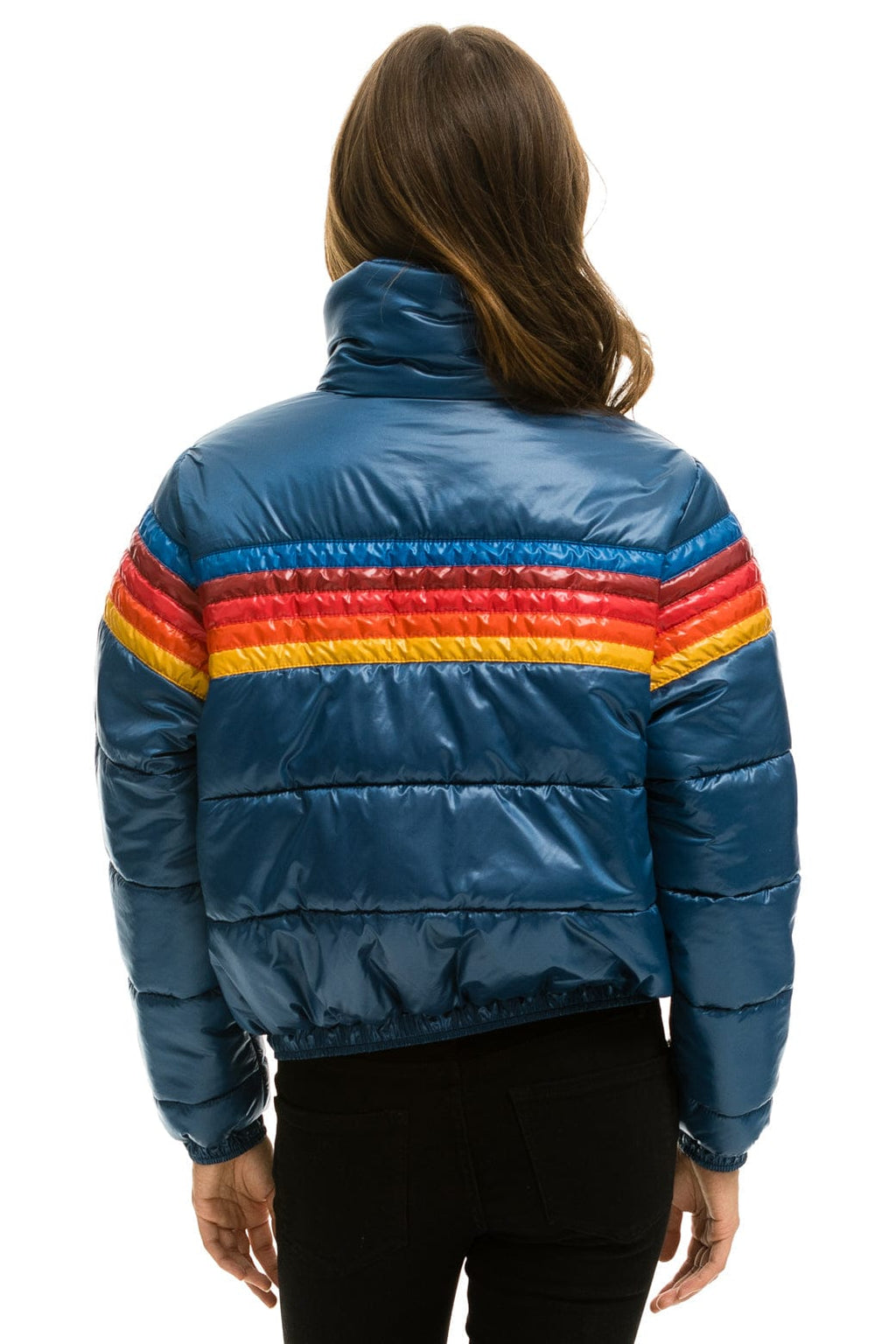 5 STRIPE APRES JACKET - GLOSSY DARK BLUE
