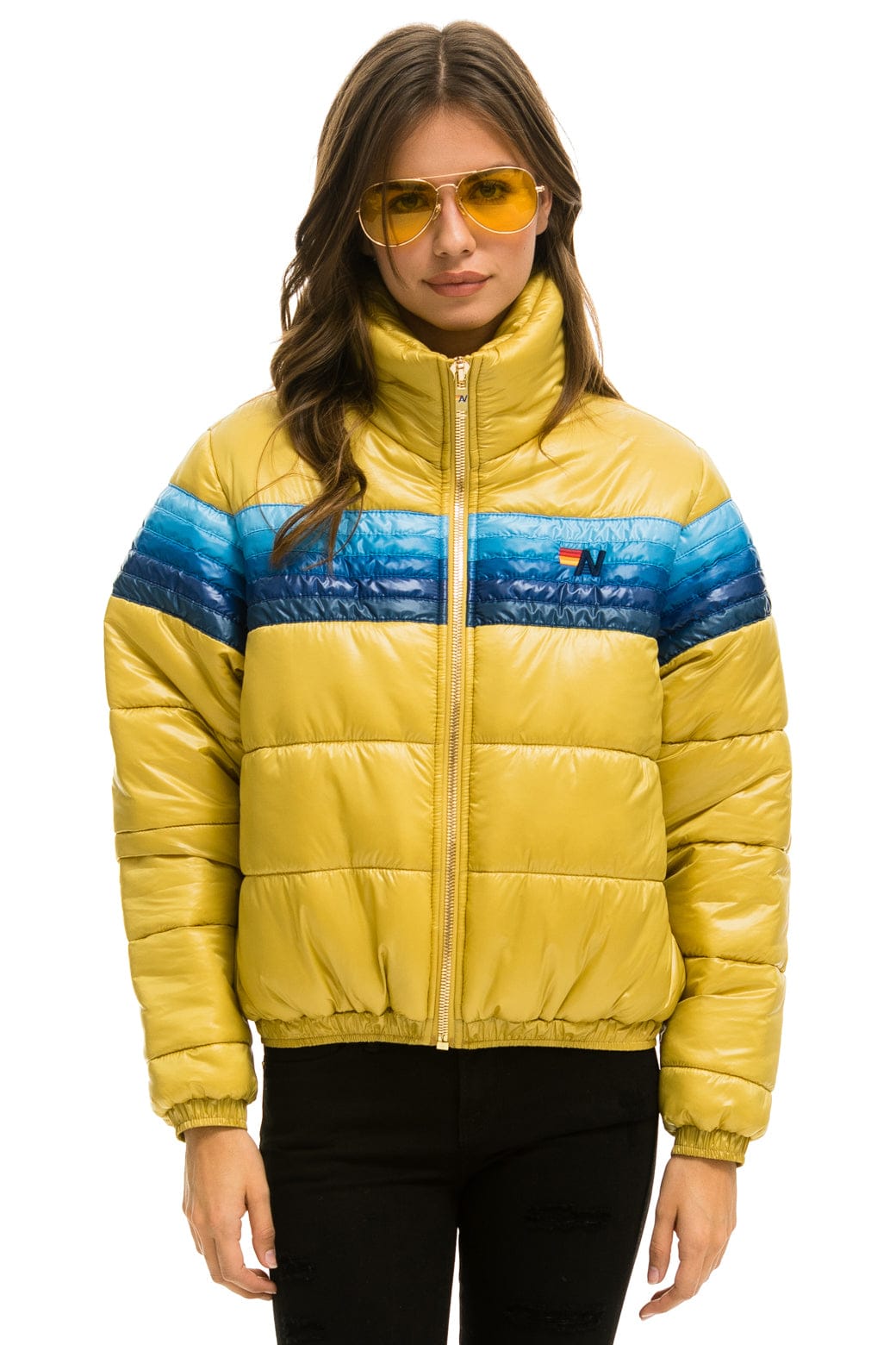 5 STRIPE APRES JACKET - GLOSSY KHAKI