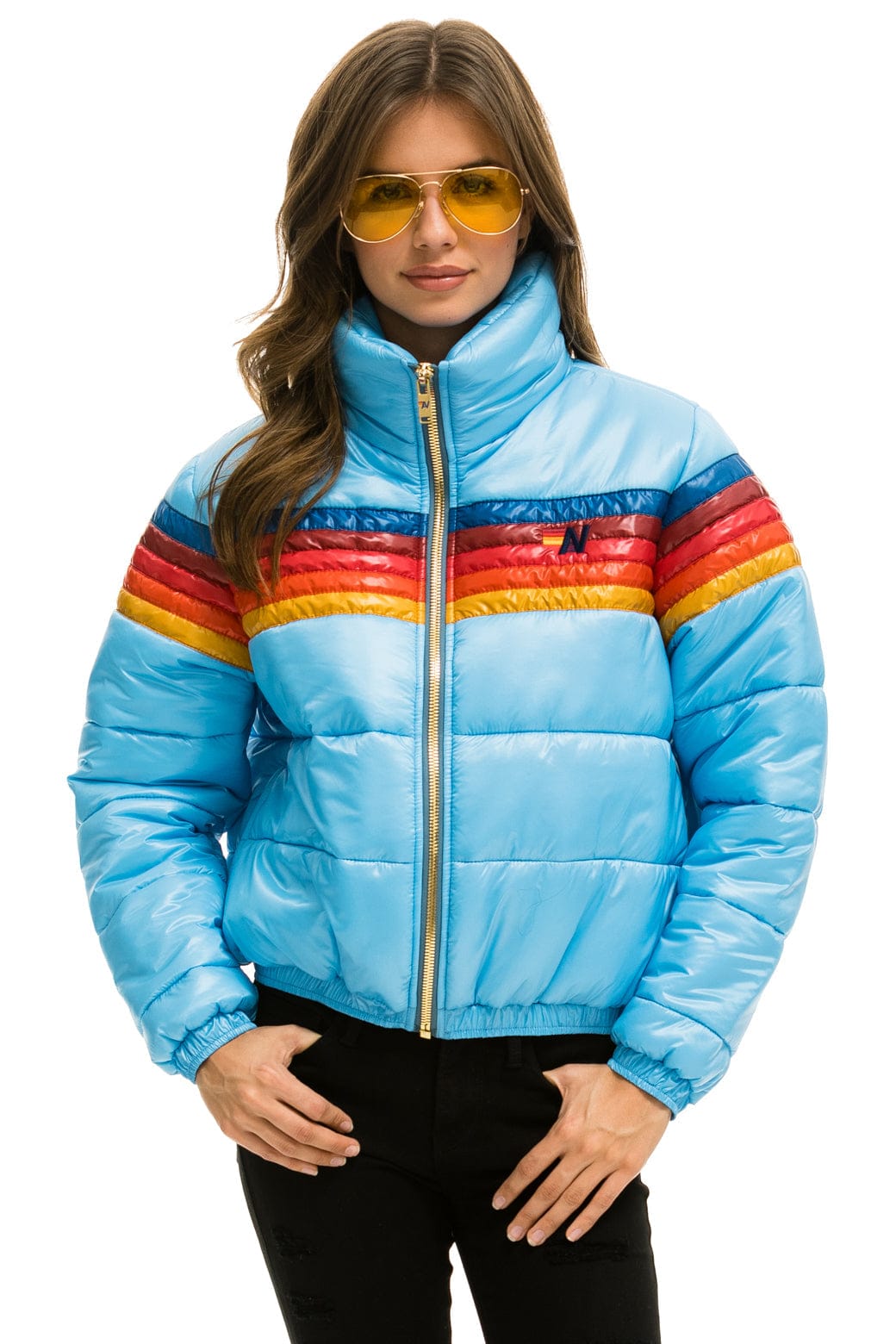 5 STRIPE APRES JACKET - GLOSSY SKY