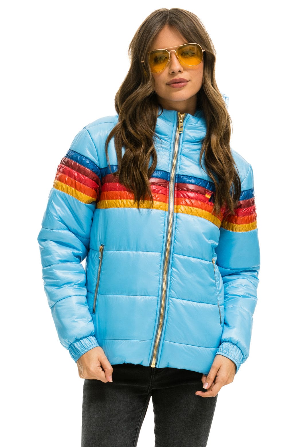 5 STRIPE TREKKER JACKET - GLOSSY SKY