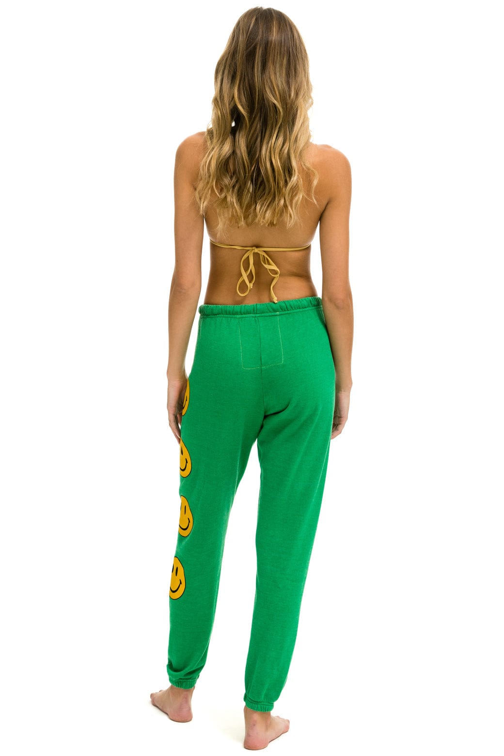 SMILEY 2 SWEATPANTS - KELLY GREEN